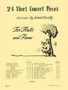 cover 24 SHORT CONCERT PIECES FLUTE cover